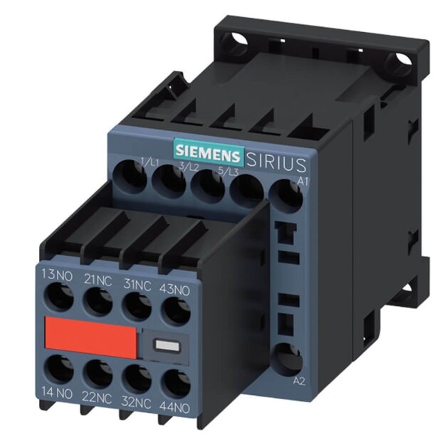 Siemens 3RT20151AP043MA0 Schütz AC-3e 7 A/3 kW/400V 3-polig AC 230V 50/60Hz 2S+2Ö Schraubanschluss