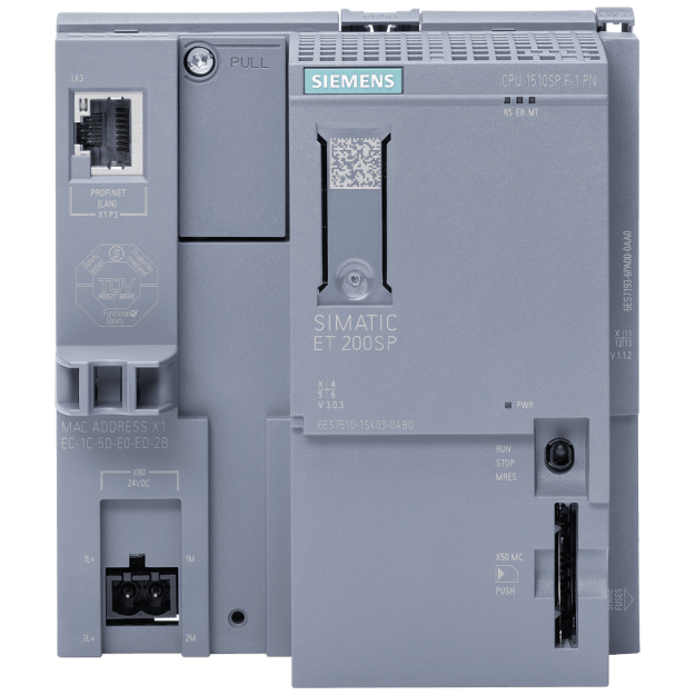Siemens 6ES75101SK030AB0 SIMATIC ET 200SP CPU 1510SP F-1 PN