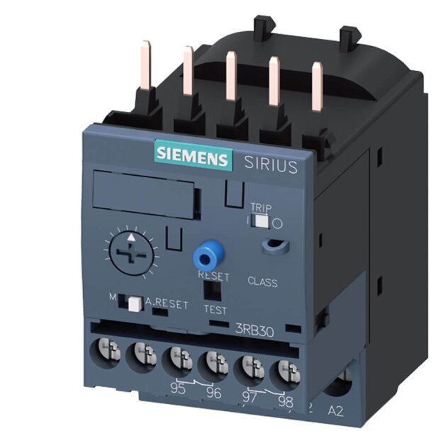 Siemens 3RB30161SB0 Überlastrelais 3-12A Motorschutz S00 Class 10 Schützanbau