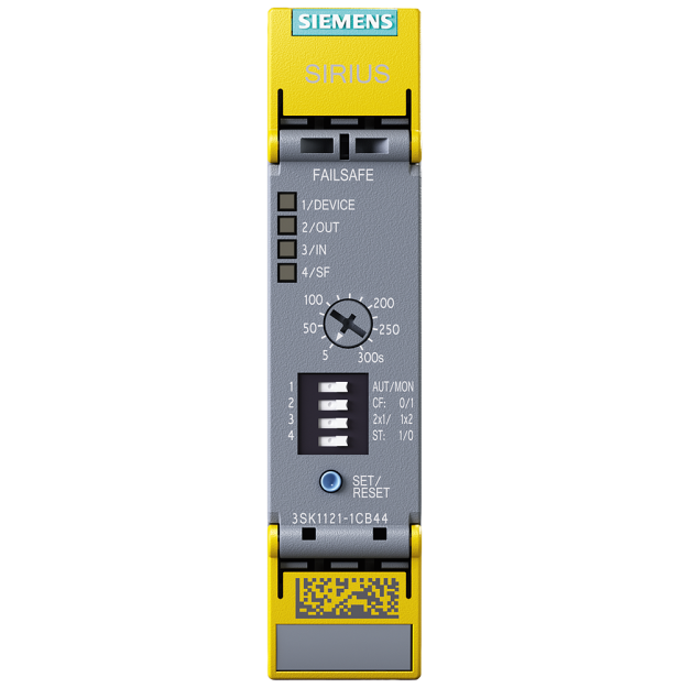 Siemens 3SK11211CB42 SIRIUS Sicherheitsschaltgerät Grundgerät Advanced Reihe Zeitverzögerung 0,5-30 s
