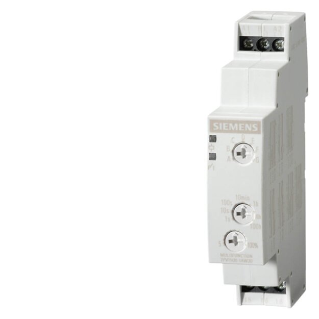 Siemens 7PV15081AW30 Zeitrelais Multifunktion 1 Wechsler 7 Funktionen 7 Zeitbereiche (0,05S-100H)