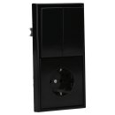 Jung Serie LS Komplett-Set Schwarz: LS995SW Serienwippe +...