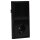 Jung Serie LS Komplett-Set Schwarz: LS995SW Serienwippe + 505U Wippschalter Serien + LS1520SW SCHUKO Steckdose + LS982SW Rahmen 2fach
