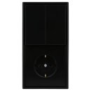 Jung Serie LS Komplett-Set Schwarz: LS995SW Serienwippe +...