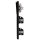 Jung Serie LS Komplett-Set Schwarz: 506U Wippschalter Universal + LS990SW Wippe + 2x LS1520SW SCHUKO Steckdose + LS983SW Rahmen 3-fach