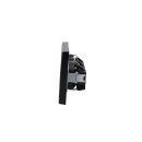 Jung Serie LS Komplett-Set Schwarz: 3x LS1520SW SCHUKO Steckdose + LS983SW Rahmen 3-fach