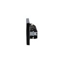 Jung Serie LS Komplett-Set Schwarz: 3x LS1520KISW SCHUKO Steckdose mit Berührungsschutz + LS983SW Rahmen 3-fach