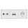 Jung Serie LS Komplett-Set Alpinweiß: Antennensteckdose EDU 04 F + LS990TVWW Abdeckung f. SAT-TV + Cat.6A iso-Anschlussdose + Abdeckung f. IAE/UAE + SCHUKO Steckdose + LS983WW Rahmen 3-fach