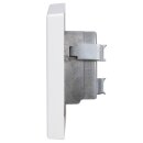 Jung Serie LS Komplett-Set Alpinweiß: Antennensteckdose EDU 04 F + LS990TVWW Abdeckung f. SAT-TV-Steckdose + LS981WW Rahmen 1-fach