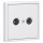 Jung Serie LS Komplett-Set Alpinweiß: Antennensteckdose EDU 04 F + LS990TVWW Abdeckung f. SAT-TV-Steckdose + LS981WW Rahmen 1-fach