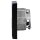 Jung Serie LS Komplett-Set Schwarz: Cat.6A iso-Anschlussdose 2-fach + LS969-2UASW Abdeckung f. IAE/UAE-Anschlussdose + LS981SW Rahmen 1-fach