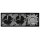 Jung Serie LS Komplett-Set Schwarz: Cat.6A iso-Anschlussdose + LS969-1UASW Abdeckung f. IAE/UAE-Anschlussdose + 2x LS1520SW SCHUKO Steckdose + LS983SW Rahmen 3-fach
