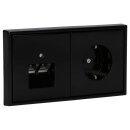 Jung Serie LS Komplett-Set Schwarz: Cat.6A...