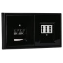 Jung Serie LS Komplett-Set Schwarz: Cat.6A...