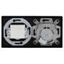 Jung Serie LS Komplett-Set Schwarz: Cat.6A iso-Anschlussdose 2-fach + LS969-2UASW Abdeckung + TAE-Anschlussdose TAE 3x6 NFN Up 0 rw + LS969TSW Abdeckung + LS982SW Rahmen 2-fach