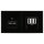 Jung Serie LS Komplett-Set Schwarz: Cat.6A iso-Anschlussdose 2-fach + LS969-2UASW Abdeckung + TAE-Anschlussdose TAE 3x6 NFN Up 0 rw + LS969TSW Abdeckung + LS982SW Rahmen 2-fach