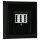 Jung Serie LS Komplett-Set Schwarz: TAE-Anschlussdose TAE 3x6 NFN Up 0 rw + LS969TSW Abdeckung f. TAE-Anschlussdose + LS981SW Rahmen 1-fach