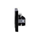 Jung Serie LS Komplett-Set Schwarz: TAE-Anschlussdose TAE 3x6 NFN Up 0 rw + LS969TSW Abdeckung f. TAE-Anschlussdose + LS1520SW SCHUKO Steckdose + LS982SW Rahmen 2-fach