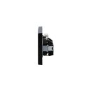 Jung Serie LS Komplett-Set Schwarz: TAE-Anschlussdose TAE 3x6 NFN Up 0 rw + LS969TSW Abdeckung f. TAE-Anschlussdose + 2x LS1520SW SCHUKO Steckdose + LS983SW Rahmen 3-fach