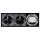 Jung Serie LS Komplett-Set Schwarz: TAE-Anschlussdose TAE 3x6 NFN Up 0 rw + LS969TSW Abdeckung f. TAE-Anschlussdose + 2x LS1520SW SCHUKO Steckdose + LS983SW Rahmen 3-fach