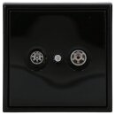 Jung Serie LS Komplett-Set Schwarz: Antennensteckdose EDU...