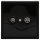 Jung Serie LS Komplett-Set Schwarz: Antennensteckdose EDU 04 F + LS990TVSW Abdeckung f. Antennen-Steckdose + LS981SW Rahmen 1-fach