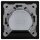 Jung Serie LS Komplett-Set Schwarz: Triax EDA 302 F Antennendose 3-Loch Stichdose SAT/TV/R + LS990SATSW Abdeckung f. SAT-TV-Steckdose + LS981SW Rahmen 1-fach