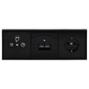 Jung Serie LS Komplett-Set Schwarz: Triax EDA 302 F...