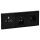 Jung Serie LS Komplett-Set Schwarz: Triax EDA 302 F Antennendose 3-Loch + LS990SATSW Abdeckung + Cat.6A iso-Anschlussdose + LS969-2UASW Abdeckung + LS1520SW SCHUKO + LS983SW Rahmen 3-fach