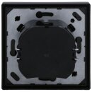 Jung Serie LS Komplett-Set Schwarz: 1730DD Drehdimmer Standard LED + LS1740SW Abdeckung mit Drehknopf + LS981SW Rahmen 1-fach