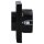 Jung Serie LS Komplett-Set Schwarz: 1730DD Drehdimmer Standard LED + LS1740SW Abdeckung mit Drehknopf + LS981SW Rahmen 1-fach