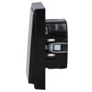 Jung Serie LS Komplett-Set Schwarz: 1710DE Tastdimmer Standard LED + LS1700SW Steuertaste Standard + LS981SW Rahmen 1-fach
