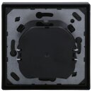Jung Serie LS Komplett-Set Schwarz: 1710DE Tastdimmer Standard LED + LS1700SW Steuertaste Standard + LS981SW Rahmen 1-fach