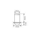 ESYLUX MD-C 360i/6 mini 0.6m Deckeneinbau-Bewegungsmelder 360° ca. Ø 6 m Einbau fernbedienbar 0,6 m Anschlusskabel EP10432972