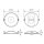 ESYLUX ELH-2 SM OPTICS AND LENS COVER SET Ersatzlinsen und Linsenabdeckungen für die Deckenaufbauvariante der ELH-2 EN00080104
