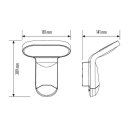 ESYLUX WILMA WL 200 OP 1600 827/840 IP65 WH LED-Leuchte im Aluminiumgehäuse 1600 lm IP65 2700/4000 K umschaltbar Weiß EL10851032