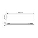 ESYLUX LENJA CL 1200 DDP OP 4500 840 IP44 DALI-2 Flache LED-Deckenanbauleuchte mit DALI-2-Betriebsgerät EO10850691