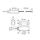 ESYLUX ELH-2 BATTERY LiFePO4 1800mAh Ersatzakku für...