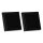 JUNG LS IP 44 Set Schwarz: 2x LS1520KLSW SCHUKO Steckdose m.Klappdeckel + 2x 551WU Dichtungsflansch + 2x LS981SW Rahmen 1-fach