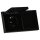 JUNG LS IP 44 Set Schwarz: 2x LS1520KLSW SCHUKO Steckdose m.Klappdeckel + 2x 551WU Dichtungsflansch + LS982SW Rahmen 2-fach