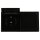 JUNG LS IP 44 Set Schwarz: 2x LS1520KLSW SCHUKO Steckdose m.Klappdeckel + 2x 551WU Dichtungsflansch + LS982SW Rahmen 2-fach