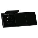 JUNG LS IP 44 Set Schwarz: 3x LS1520KLSW SCHUKO Steckdose...