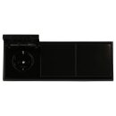 JUNG LS IP 44 Set Schwarz: 3x LS1520KLSW SCHUKO Steckdose...