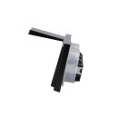 JUNG LS IP 44 Set Schwarz: 3x LS1520KLSW SCHUKO Steckdose m.Klappdeckel + 3x 551WU Dichtungsflansch + LS983SW Rahmen 3-fach