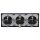 JUNG LS IP 44 Set Schwarz: 3x LS1520KLSW SCHUKO Steckdose m.Klappdeckel + 3x 551WU Dichtungsflansch + LS983SW Rahmen 3-fach