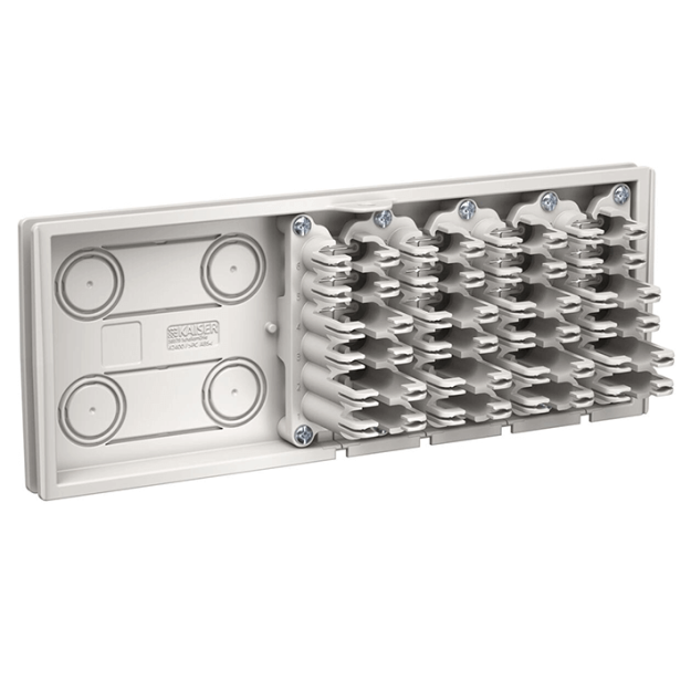 Kaiser 4240003 Gf-GV FlexBox Connect Wandmodul B Ausbruch 4 x M20 M25 48 Patchkabel