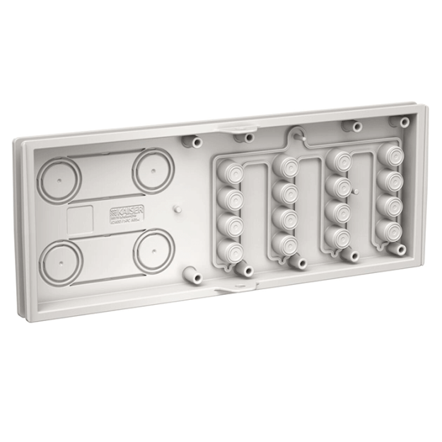 Kaiser 4240005 Gf-GV FlexBox Connect Wandmodul D Ausbruch 4x M20 M25 16 x 10mm Röhrchen