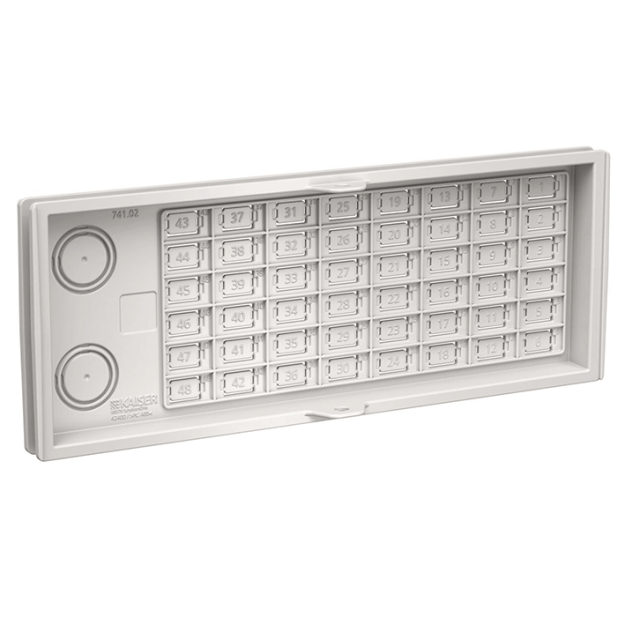 Kaiser 4240007 Gf-GV FlexBox Connect Wandmodul F Ausbruch 4 x M20 M25 48 LC-DX Kupplungen