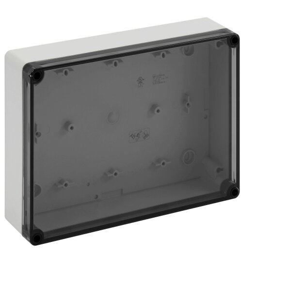 Spelsberg 13001101 Leergehäuse Schutzart IP66 Schlagfestigkeit IK08 Schutzklasse II Ui 690V AC Bemessungsisolationsspannung 1000V DC UL DLG DNV halogenfrei TK PC 2518-6f-to