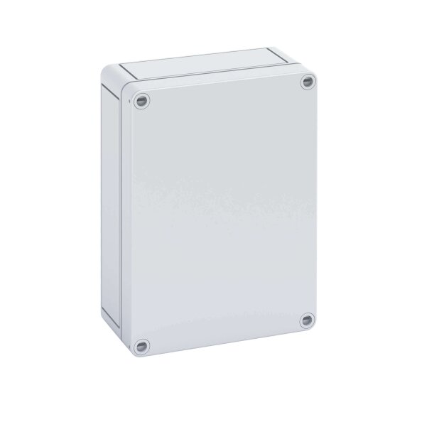 Spelsberg 12041501 Leergehäuse Schutzart IP66 Schlagfestigkeit IK08 Schutzklasse II Ui 690V AC Bemessungsisolationsspannung 1000V DC UL DLG DNV halogenfrei TK PC 1813-6f-o